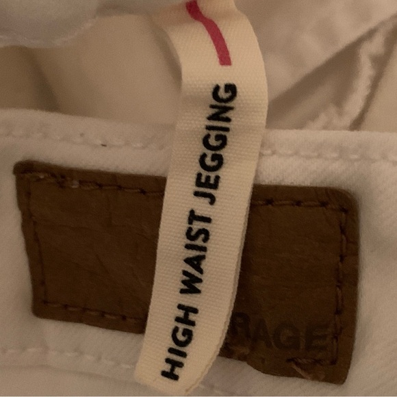 Garage white jeggings size 9 with stretch, high waisted, perfect for beachwear - Picture 6 of 10